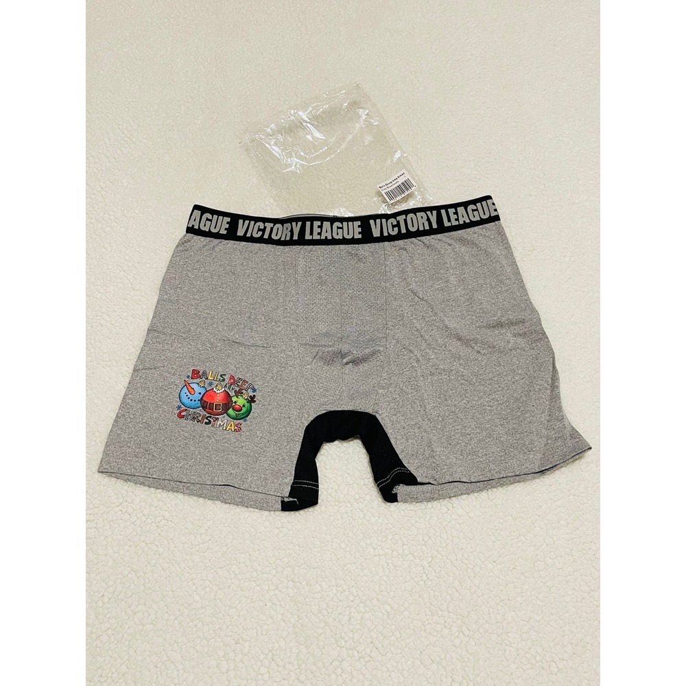 Balls Deep Into Christmas Funny Holiday Boxerbriefs Large 36-38"